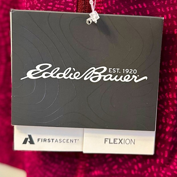 Eddie Bauer First Accent Sandstone Soft Shell Jacket Size M Burgundy Pink - Picture 9 of 15